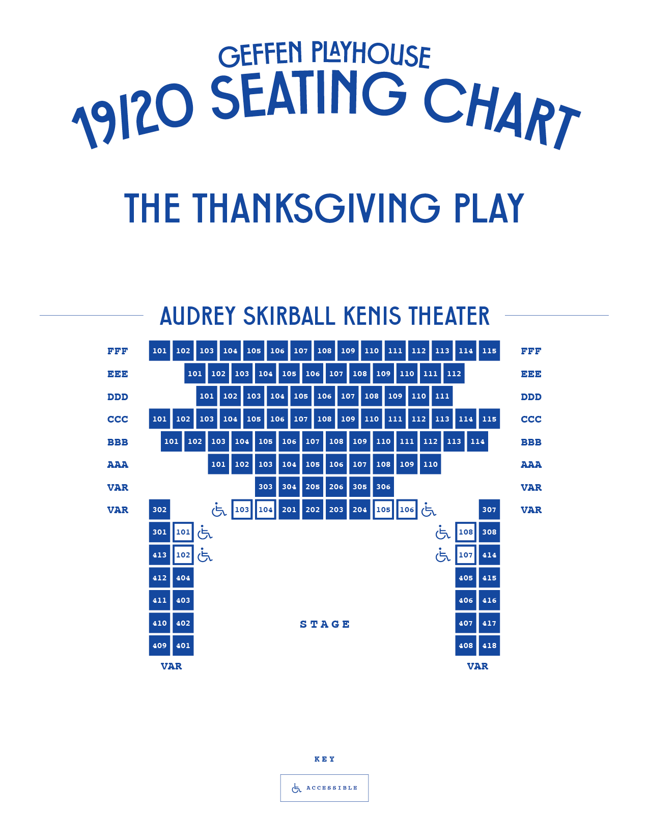 Geffen Playhouse Theater Seating Charts | Geffen Playhouse