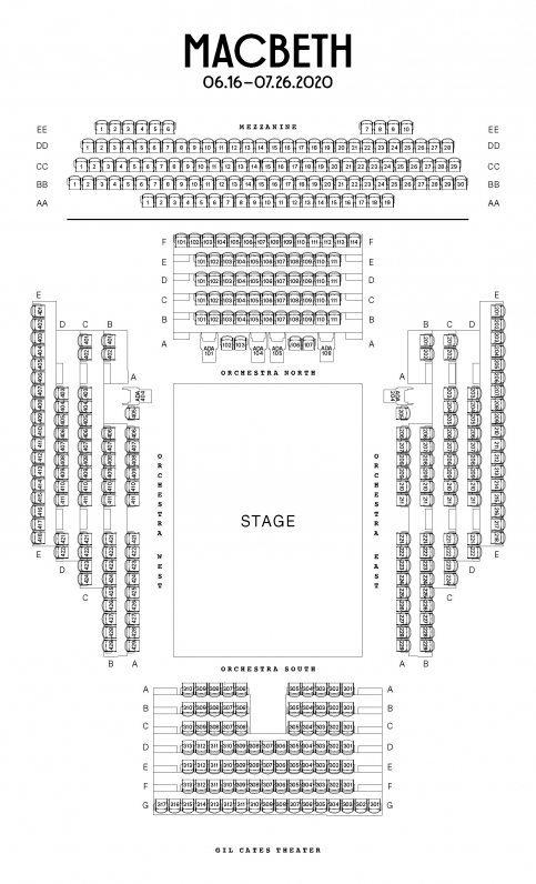 Gil Cates Theater Seating Chart